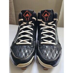 Adidas Power Alley 2 Baseball Cleats Black Men's Size 9 Metal G98710